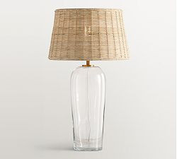 Carter Woven Table Lamp (18"-29") | Pottery Barn (US)