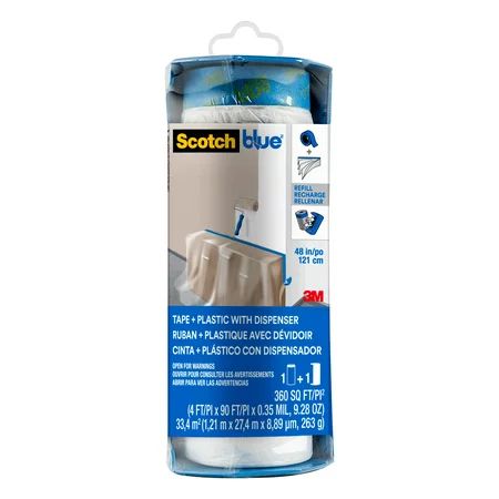 3M ScotchBlue Multi Surface Painter's Tape + Plastic Film with Dispenser | Walmart (US)