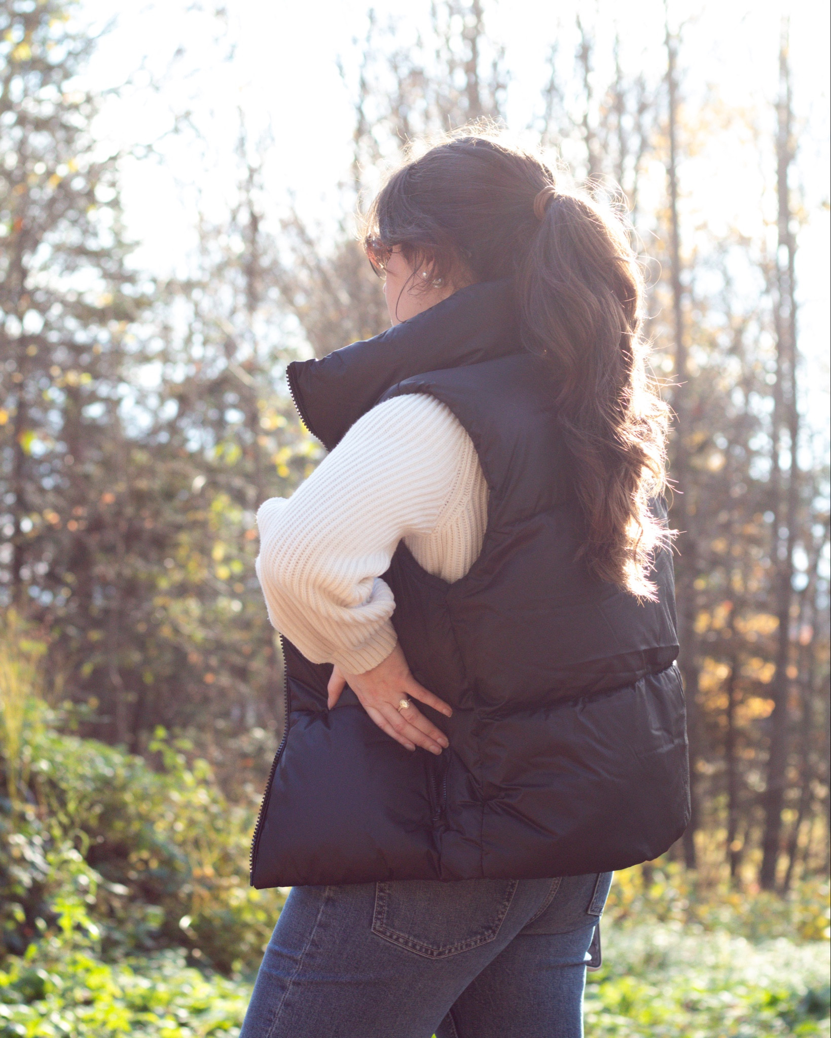 This classic black vest is on sale for $25! I’ve been wearing it non-stop! It’s warm (but not too warm) and is a great price point and shape if you’re looking for a new puffer vest for winter but don’t want to splurge on one. 

Wearing a medium, TTS for me and I’d say it’s slightly cropped. I’m 5’2” and it hits me right above the widest part of my hip 

#LTKHoliday #LTKfindsunder50 #LTKsalealert