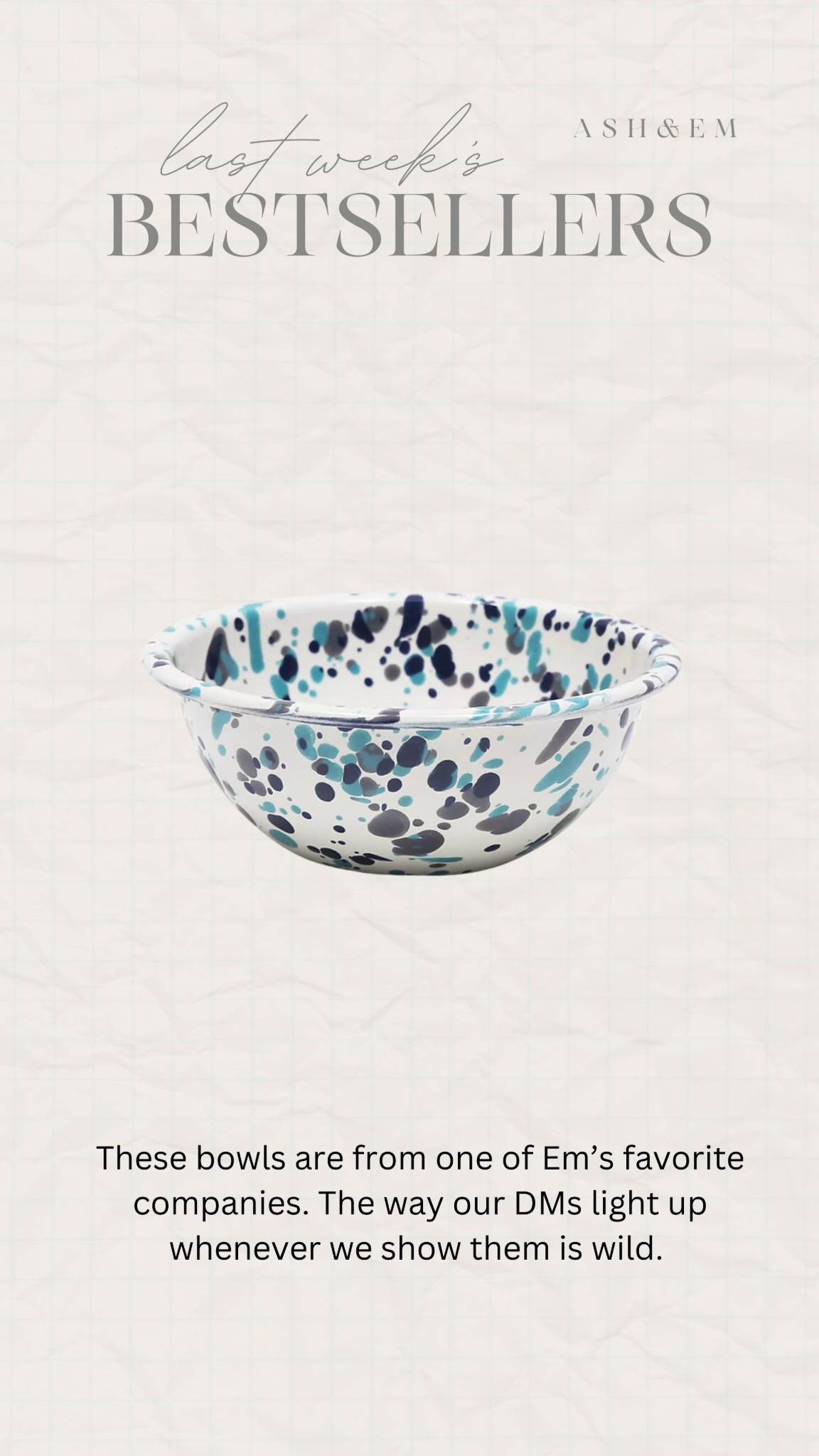 The best enamel bowls!! They also make amazing gifts!

enamel bowls, crow canyon, hostess gifts, kitchen must haves

#LTKGiftGuide