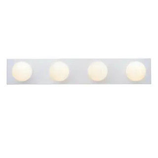 Westinghouse Four-Light Interior Bath Bar, White Finish - 4-Light | Bed Bath & Beyond