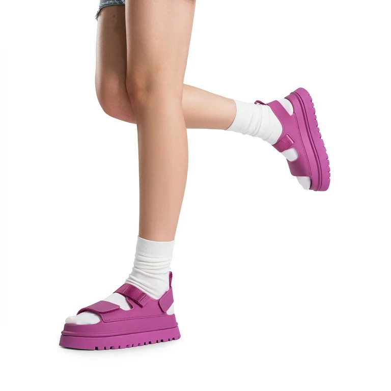 DREAM PAIRS Platform Wedges Sandals for Women Chunky Open Toe Dress Walking Comfortable Flat Sand... | Walmart (US)