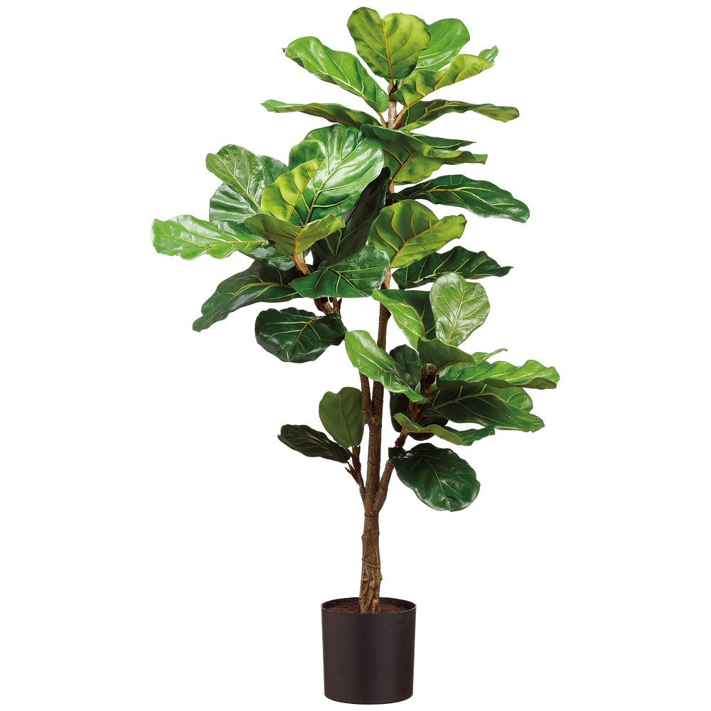 Faux Fiddle Leaf Plant in Plastic Pot, 56'" | Williams-Sonoma