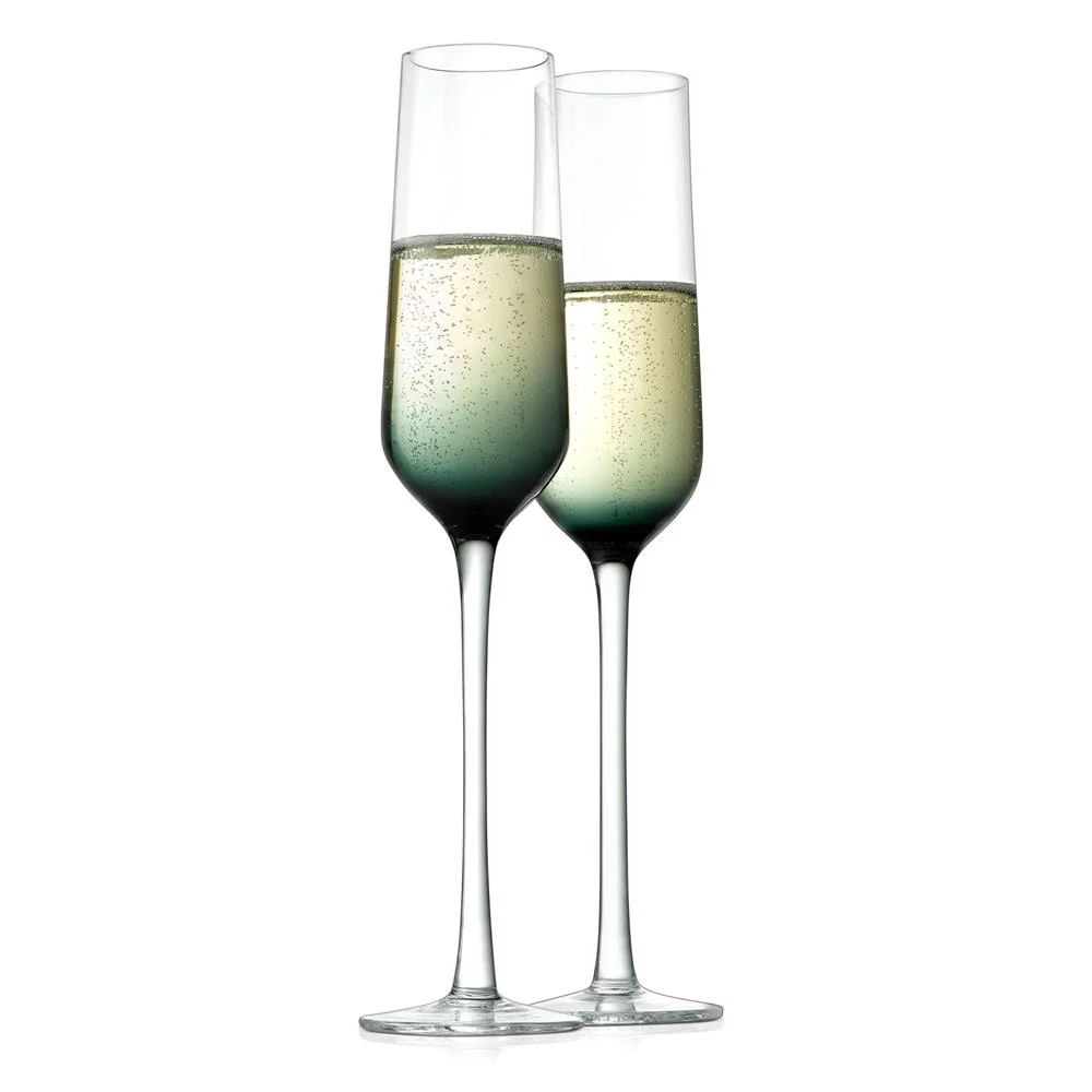 NutriChef Kitchen 2 Sets of Crystal-Clear Elegant Champagne Glasses | Walmart (US)
