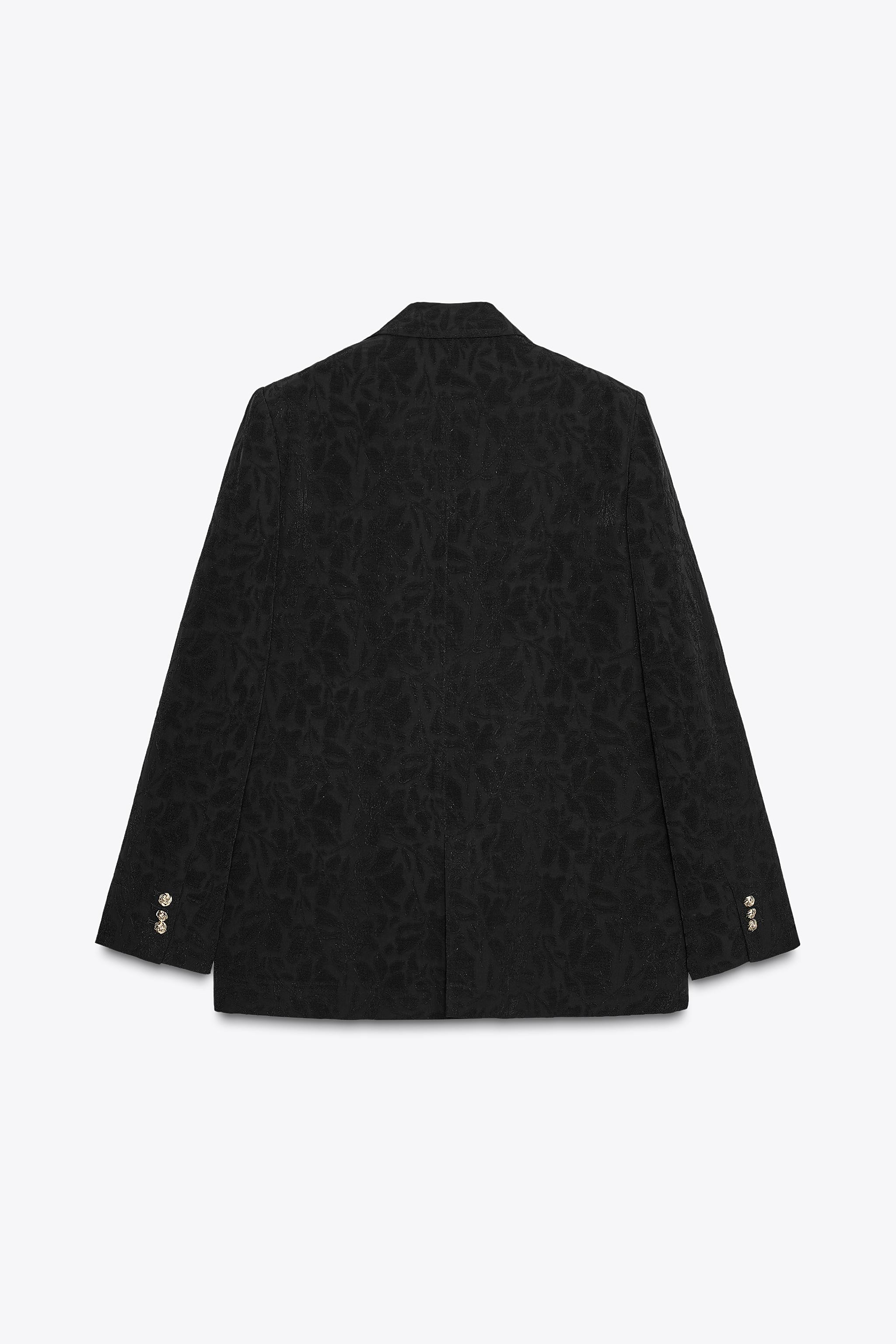 OVERSIZE JACQUARD BLAZER WITH SHOULDER PADS | Zara US