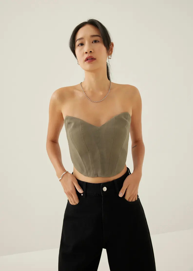 Olwyn Bustier Crop Top | Love, Bonito USA