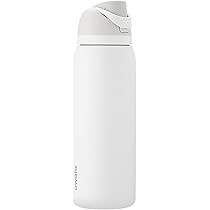 Owala FreeSip Insulated Stainless Steel Water Bottle with Straw, BPA-Free Sports Water Bottle, Great for Travel, 40 Oz, Shy Marshmallow | Amazon (US)