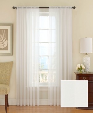 Textured 52"x 95" Chiffon Sheer Drapery Panel | Macys (US)