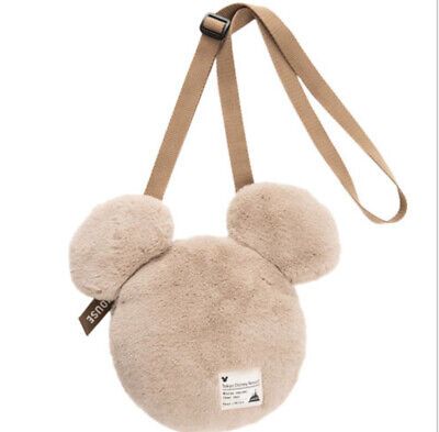 Japan Tokyo Disney Resort Winter Christmas Minnie Shoulder bag fluffy  | eBay | eBay US