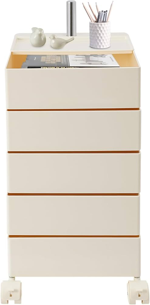 5 Tier Storage Cabinet, 360° Rotating Sofa Side Cabinet, Multi-Functional Rotating Side Table, M... | Amazon (US)