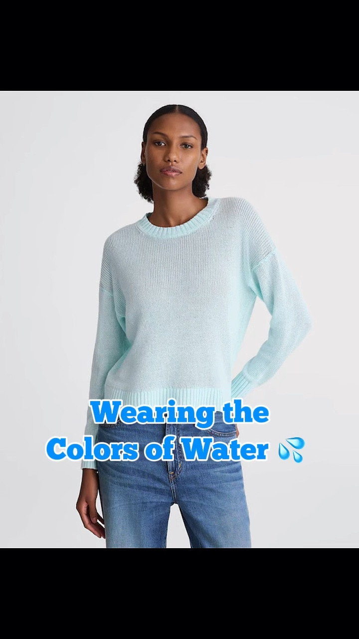 Add the Colors of Water to your wardrobe with these finds Madewell! Blue is an excellent color to build a travel wardrobe around  Spring Outfits in blue. 

#LTKootd #LTKTravel #LTKOver40