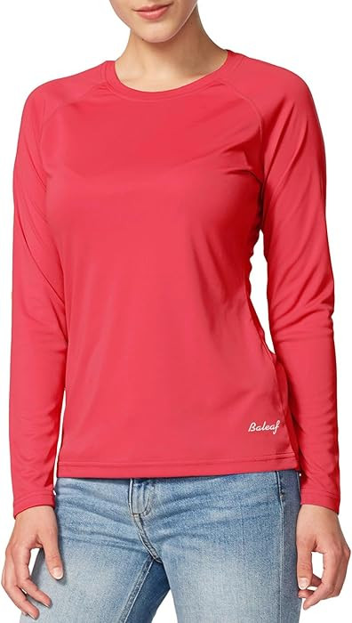 baleaf Womens UPF 50+ Sun Shirts Long Sleeve UV Protection Quick Dry Breathable Lightweight Rash ... | Amazon (US)