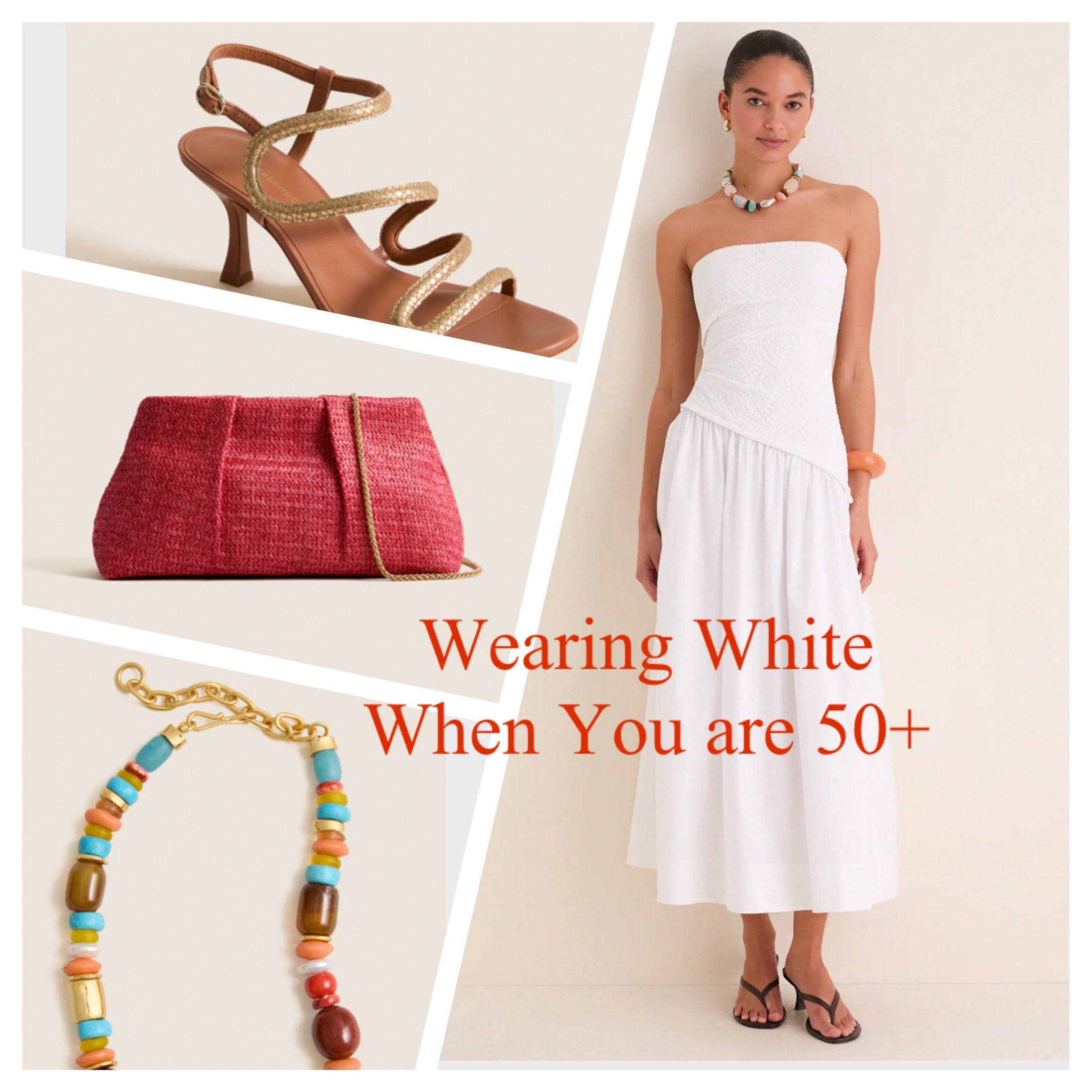 Nothing says summer like a white dress! Just because you are over 50, doesn’t mean you can’t wear white. As I have aged, I find classes, simple styles allow me to wear any color, Including white!  Don’t forget a few standout accessories.

#LTKOver40 #LTKootd #LTKSeasonal