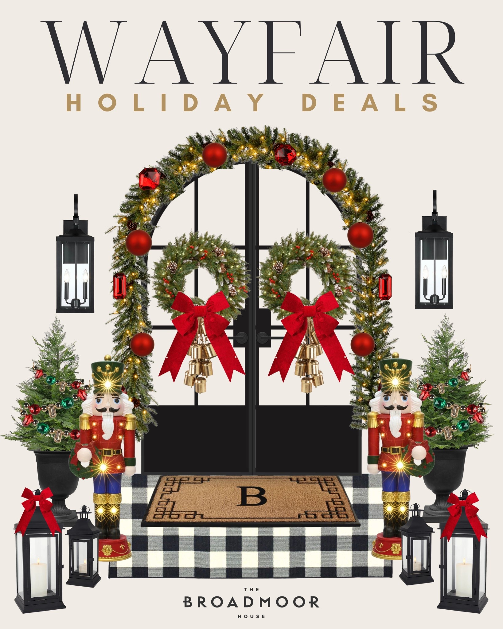 Wayfair classic Christmas front porch deals!! 
#Ad #Wayfair @Wayfair  #WayfairPartner

#LTKHoliday #LTKHome #LTKSeasonal