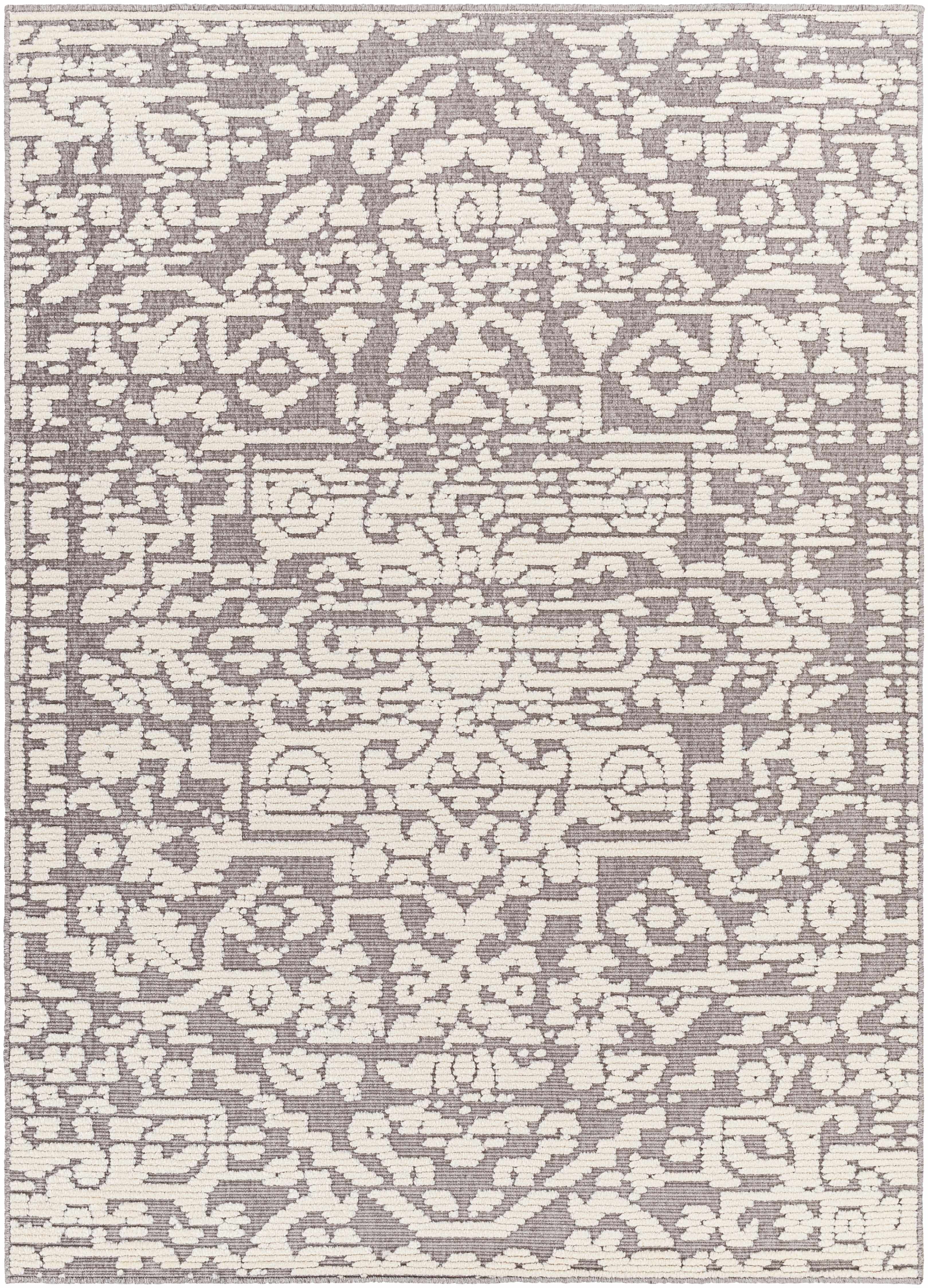 Gray Beren Washable Area Rug | Boutique Rugs
