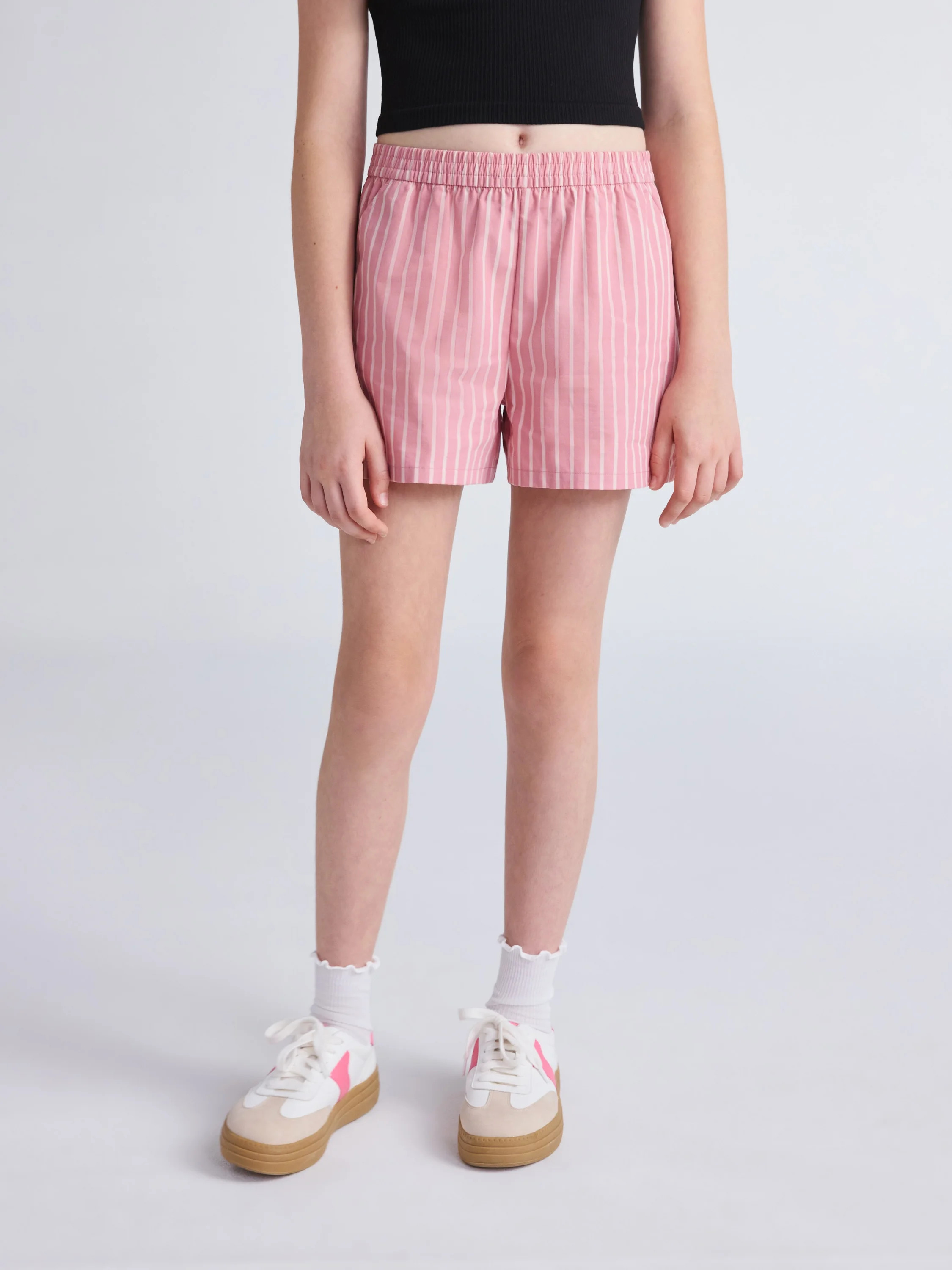 Weekend Academy Girls Pull-On Cotton Boxer Shorts, Sizes 4-18 | Walmart (US)