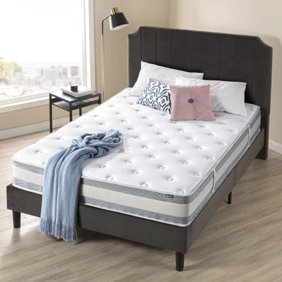 Zinus Green Tea Cooling Swirl Memory Foam Hybrid Mattress | Wayfair North America