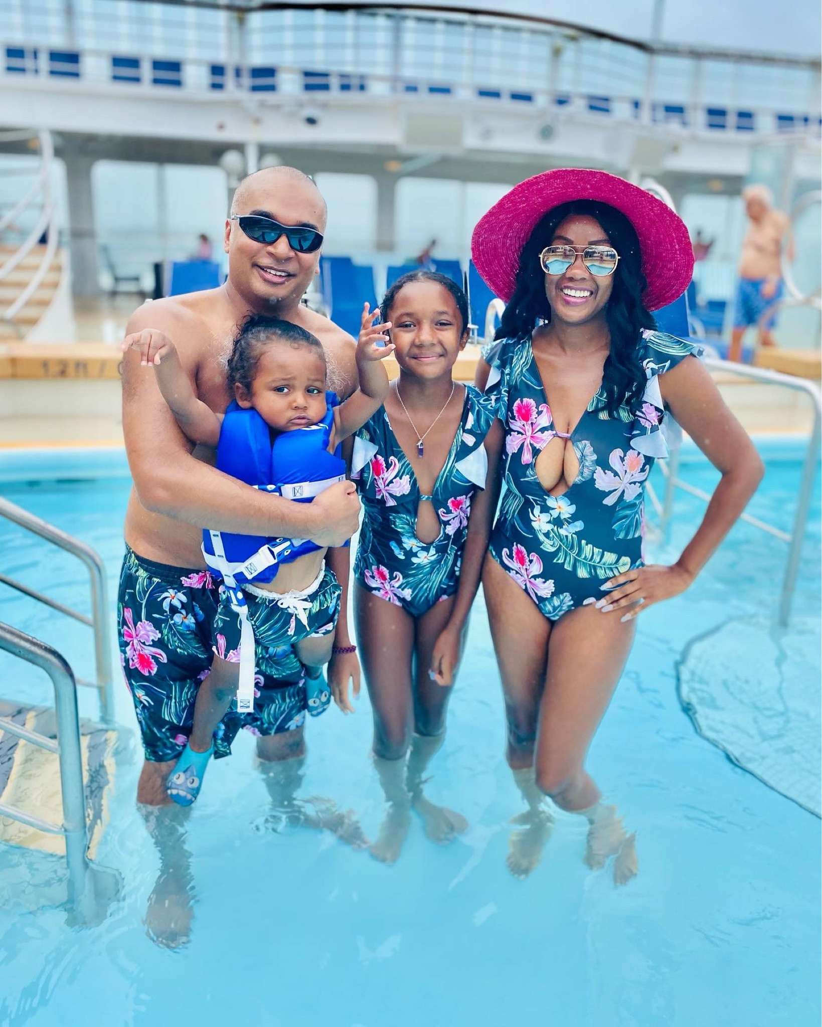 One Piece Swimsuit Matching Bathing Suits For Mom And Baby