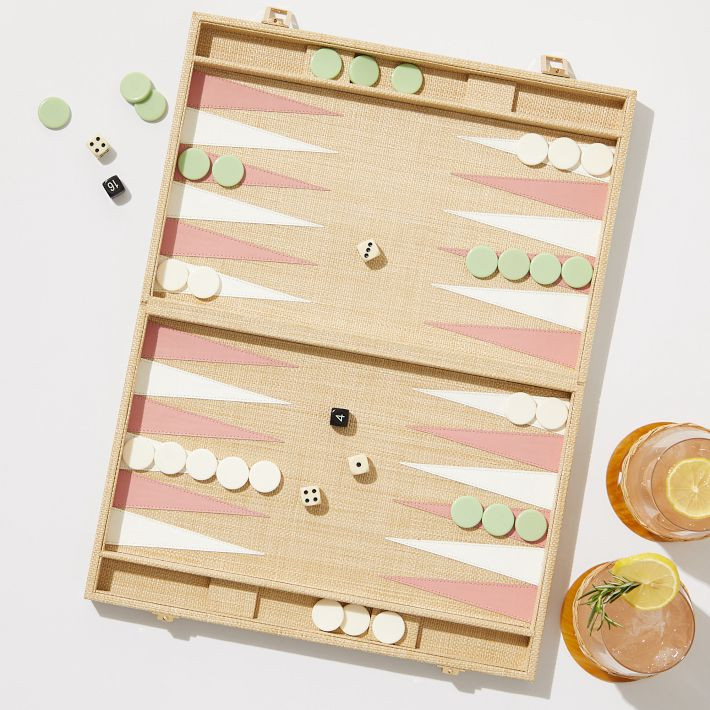 Raffia Backgammon Game Set | Mark and Graham
