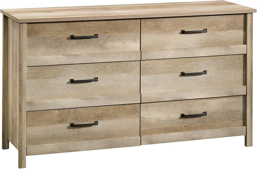 Sauder Cannery Bridge 6-Drawer Dresser, Lintel Oak finish | Amazon (US)
