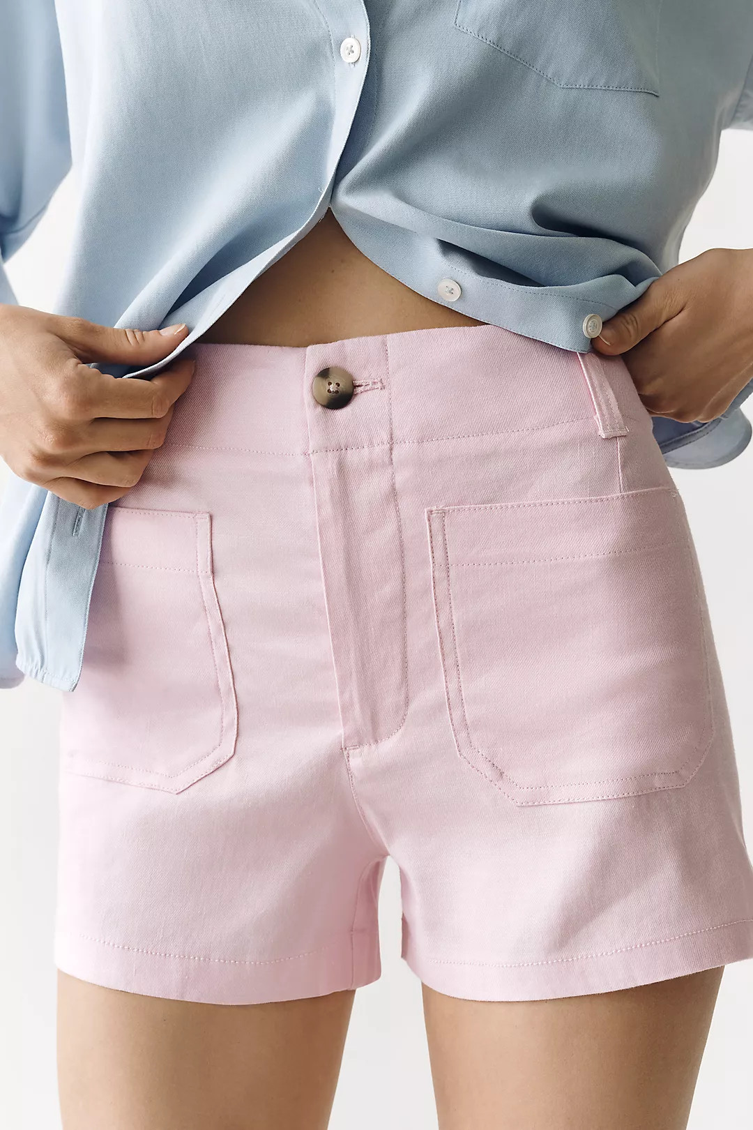 Colette Linen Stretch Shorts | Anthropologie (US)