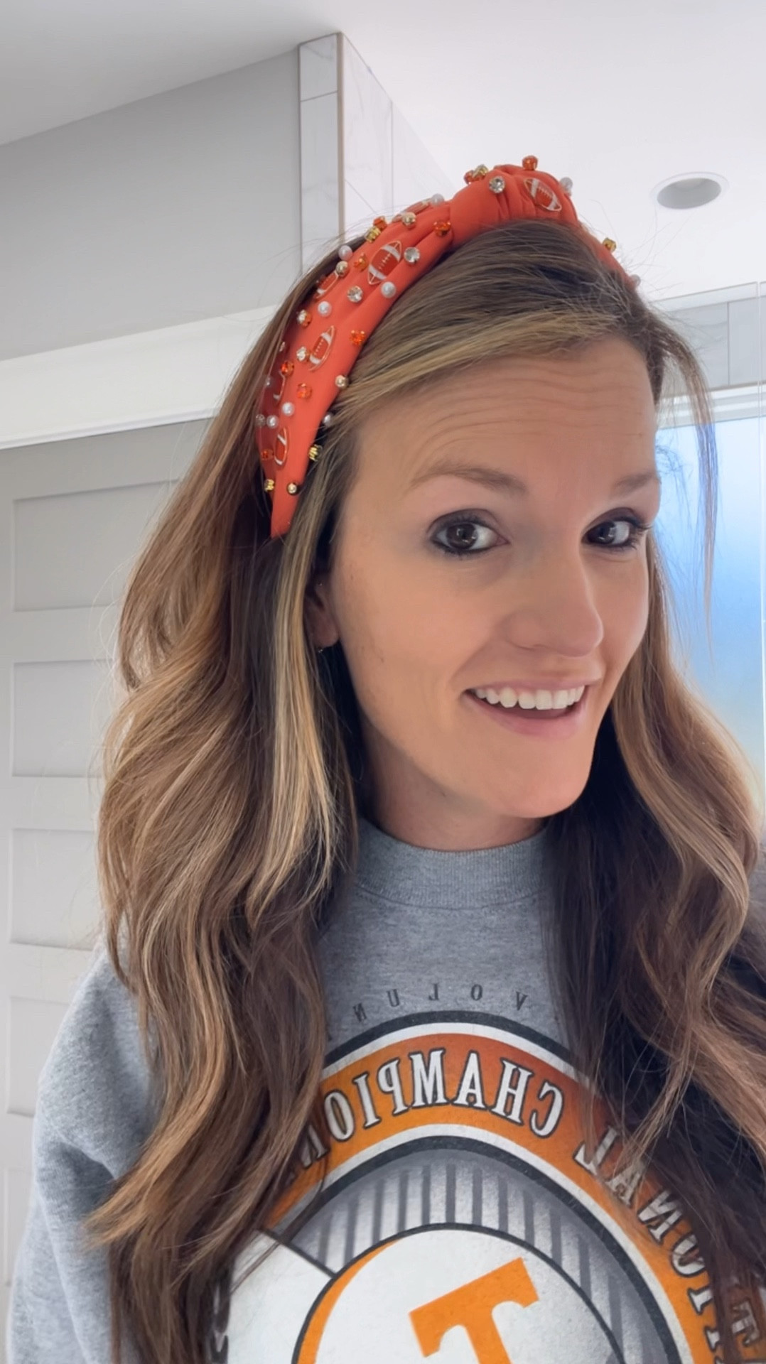 Where my football fan girlies at??🏈 I just got this adorable headband for gameday and can’t believe the quality! It looks and feels like it would come from a high end boutique! Lots of color options to support your fave team! Tap on the product to see more colors! Grab it on Amazon…a must have game day accessory!

#LTKFindsUnder50 #LTKSeasonal #LTKStyleTip