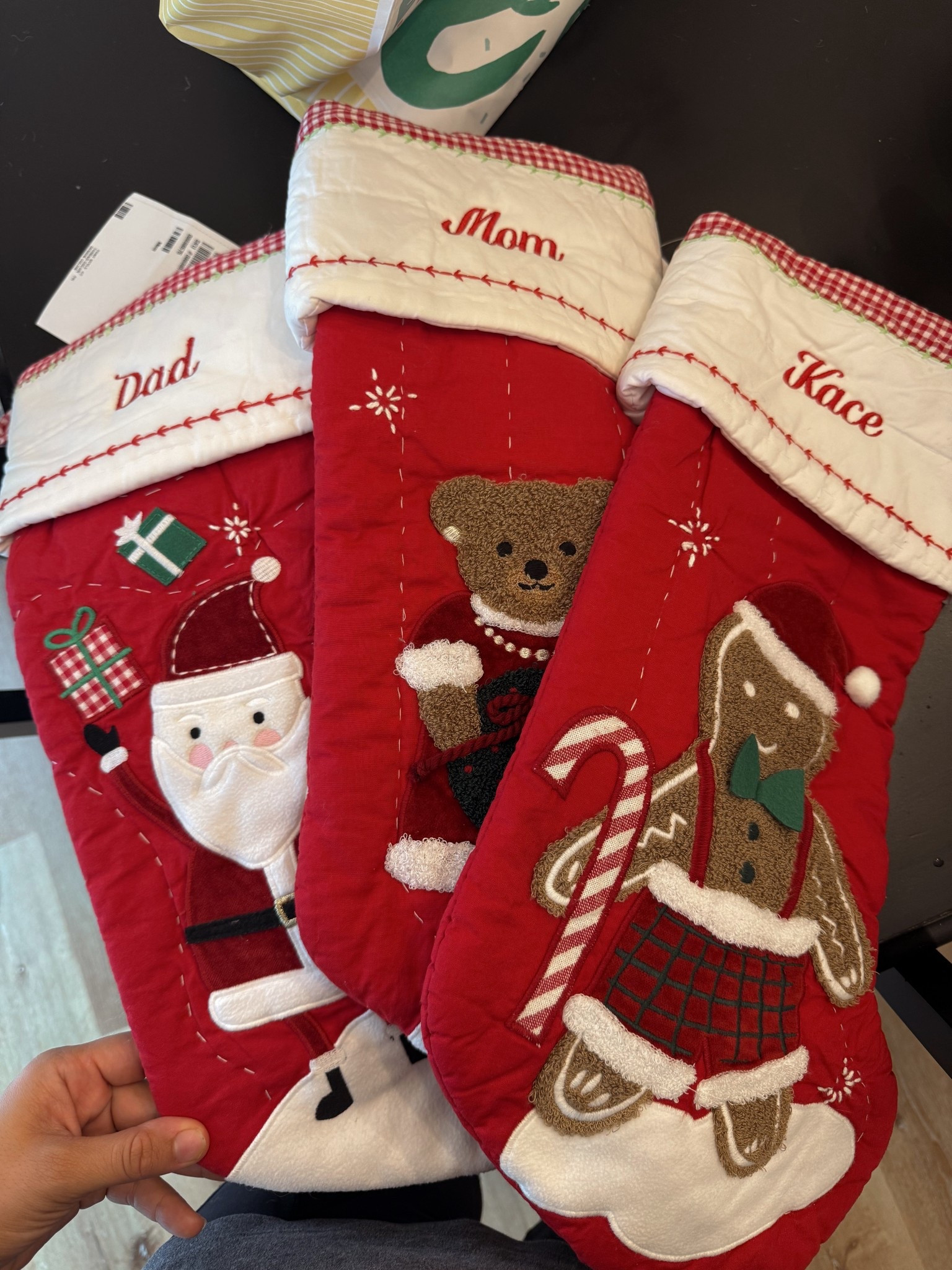 stockings!!! I loved having the same stocking every year growing up. Now that we have a child, I want to be able to pull these out each year as he gets older for that nostalgic feeling! 🎄🎅🏽🧸 also makes it easy to add on as the family grows ;)

#LTKSaleAlert #LTKSeasonal #LTKGiftGuide