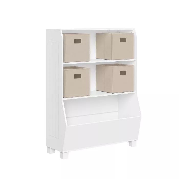 34" Kids' Bookcase with Toy Organizer and 4 Bins - RiverRidge Home | Target