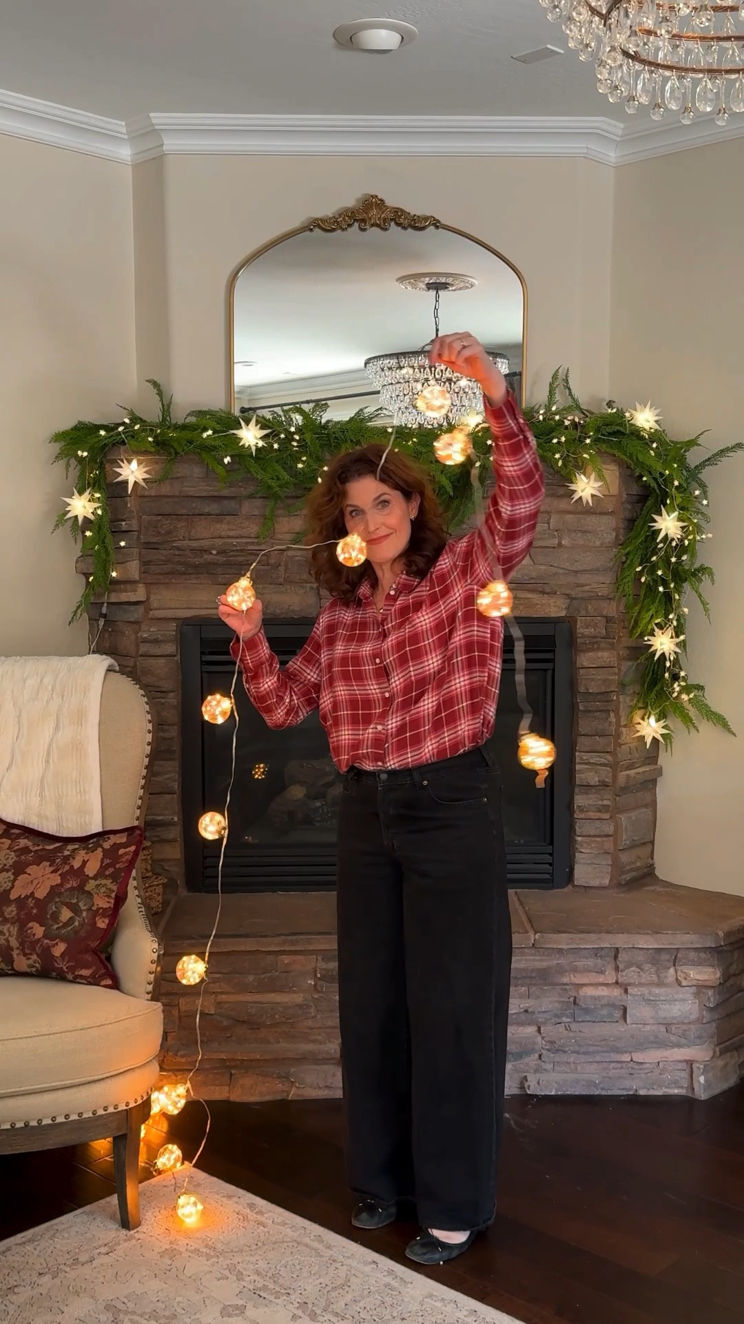 Mantel Styling featuring Terrain Christmas items 


#terrain #terrainpartner #stringlights #christmasdecor #manteldecor #cedargarland #stargarland #ministargarland