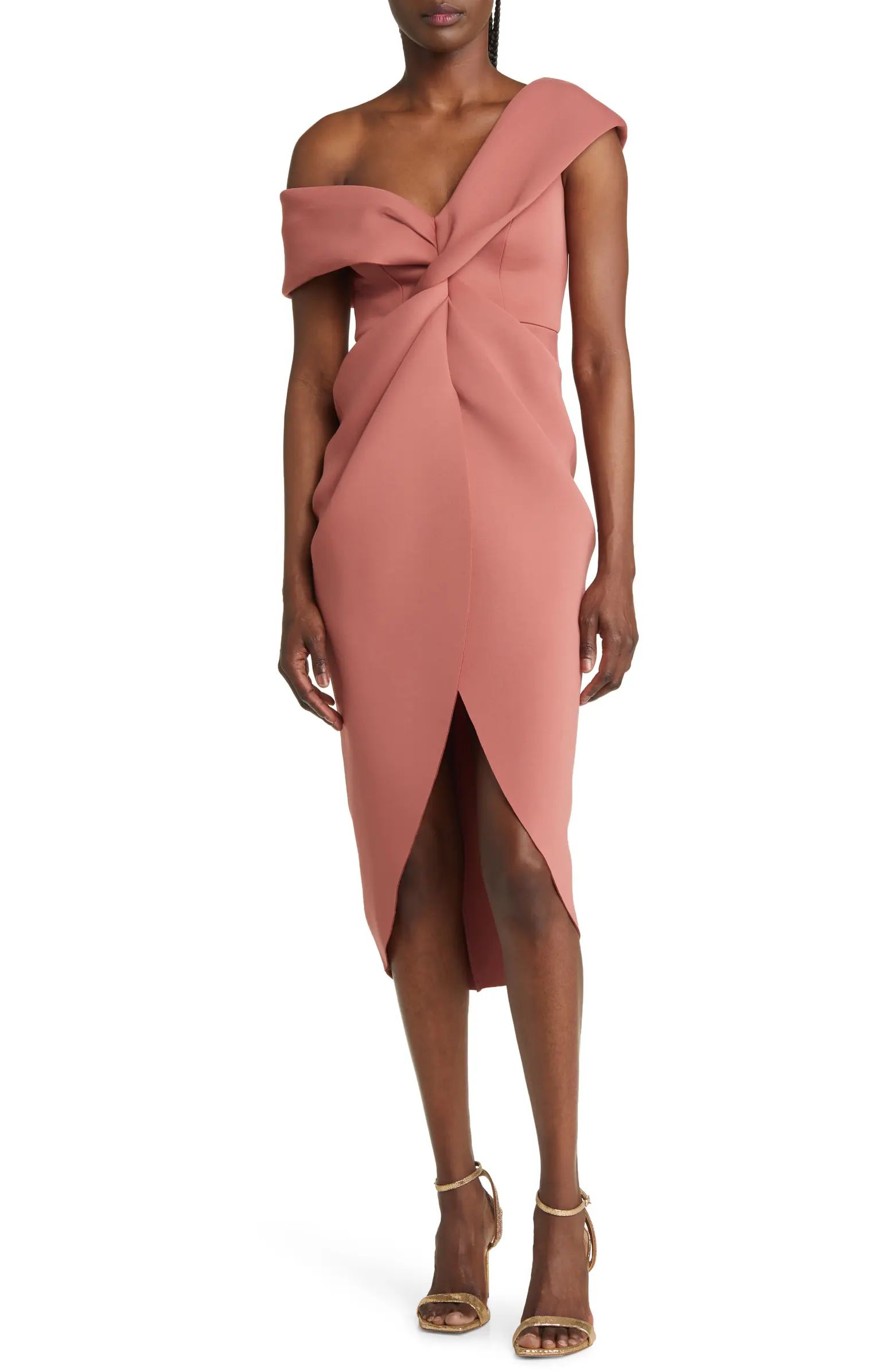 Twist Front Asymmetric Dress | Nordstrom