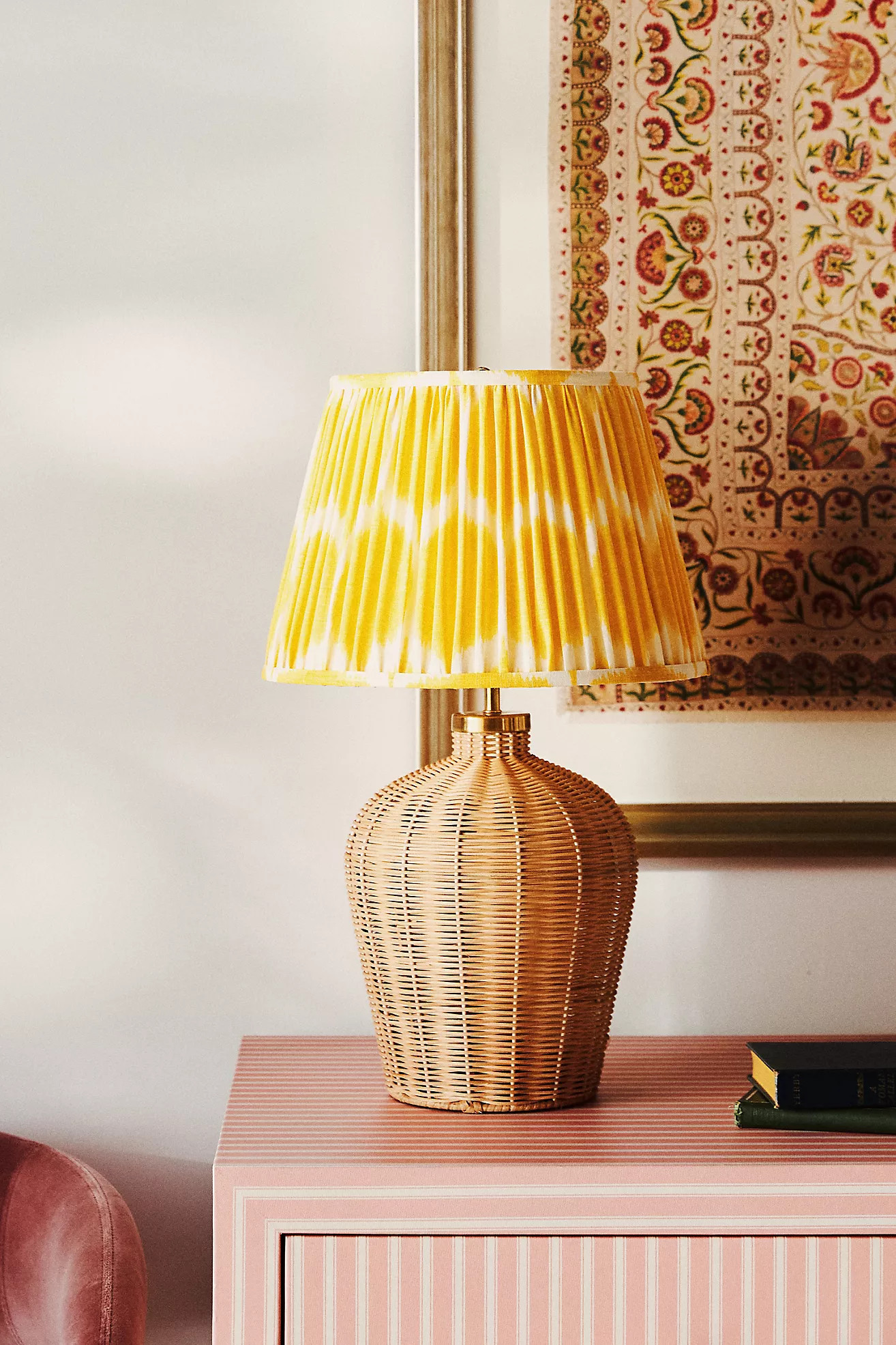 Pooky The Regular Rattle Rattan Table Lamp | Anthropologie (US)