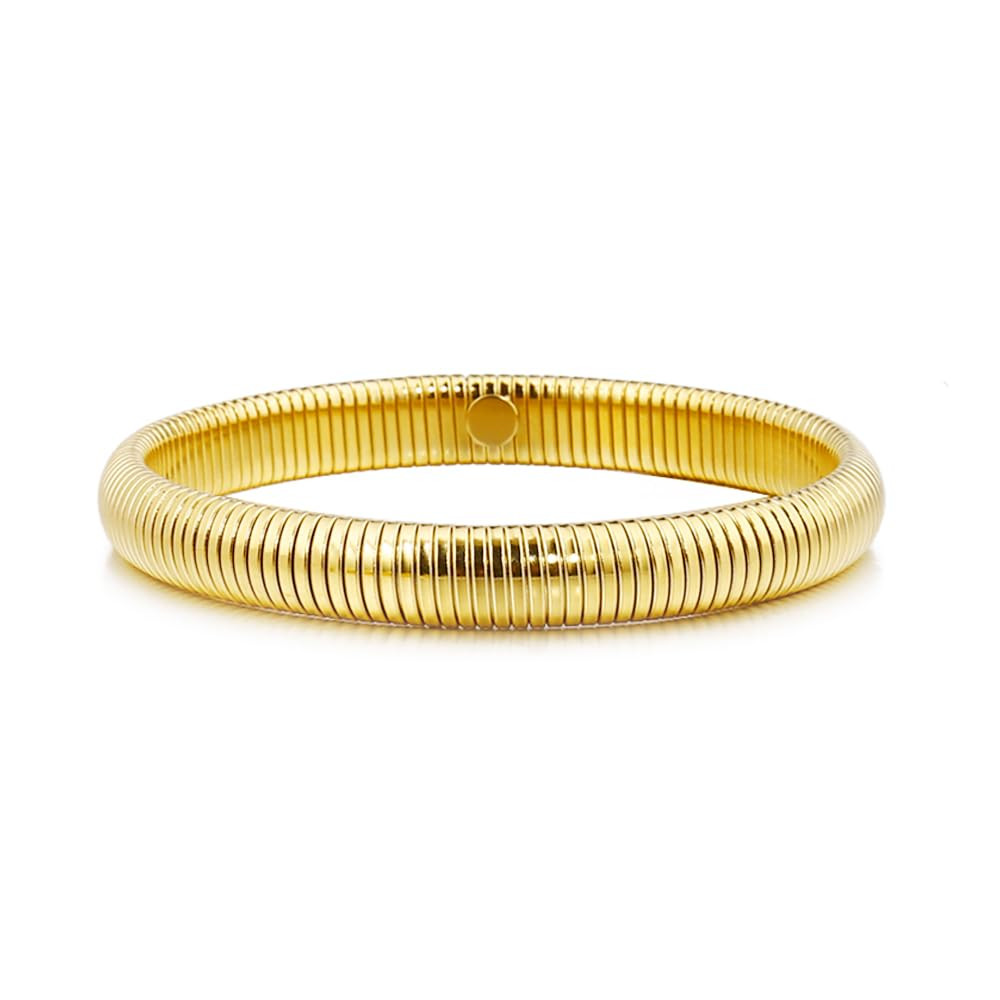 Gold Bangle Bracelets For Women Non Tarnish 14k Gold Plated Stackable Chunky Gold Bracelet Set St... | Amazon (US)