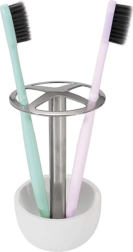 Dullrout Toothbrush Holder Stand, Multi-Functional Toothbrush Holder for Bathroom Vanity Countert... | Amazon (US)