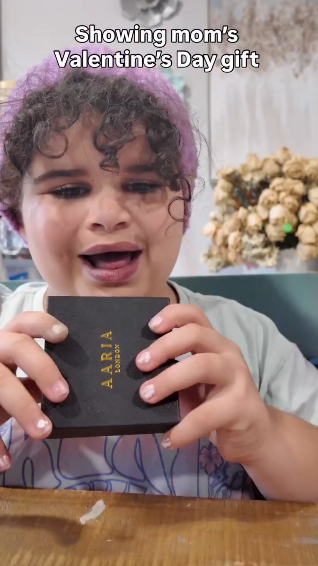Thank you @aarialondon for the perfect Valentine’s Day gift for my mom. 💕