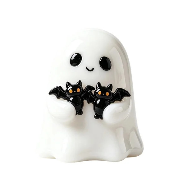 Halloween Decorations Colorful Spooky Ghost with Bats Halloween Decorations for Home Resin Figuri... | Walmart (US)