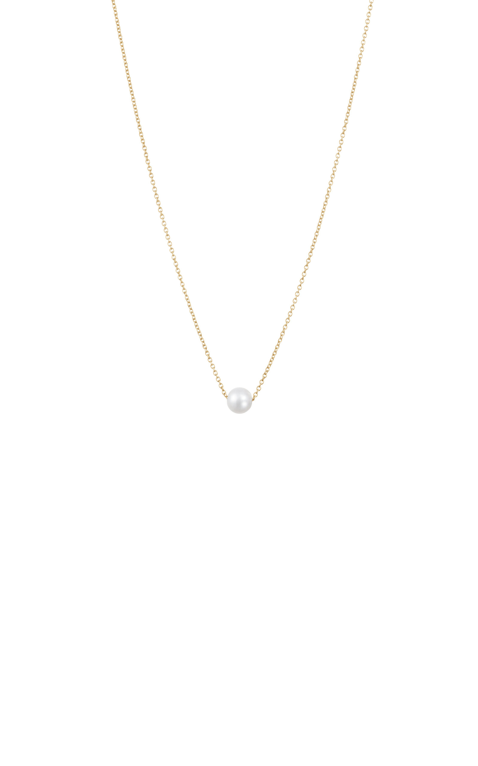 14K Yellow Gold Stella Simple Necklace | Moda Operandi (Global)