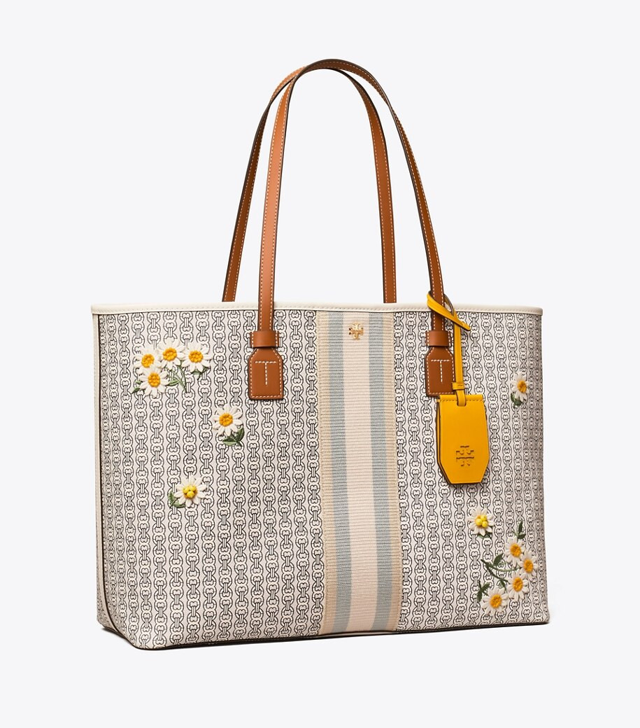 Gemini Link Canvas Appliqué Tote | Tory Burch (US)