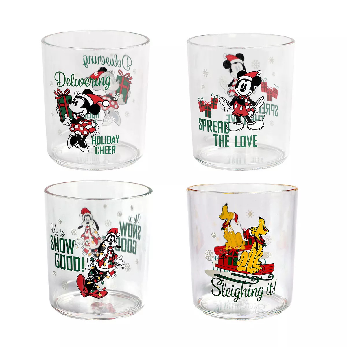 SNS Disney Mickey Mouse & Friends 4-pc. Double Old-Fashioned Glass Set | Kohl's