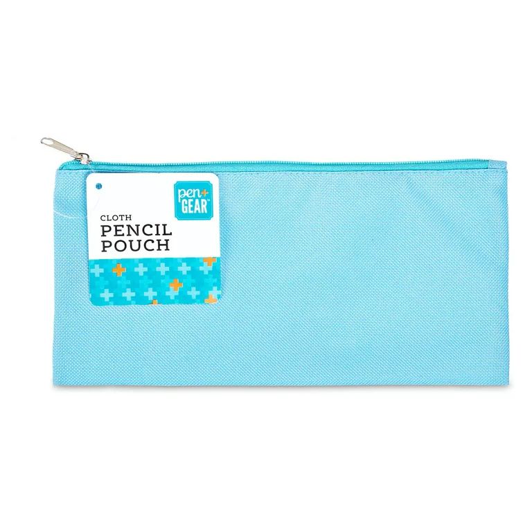 Pen + Gear Cloth Zipper Pencil Pouch, Pencil Case, Teal, 8.75" x 4.25" - Walmart.com | Walmart (US)