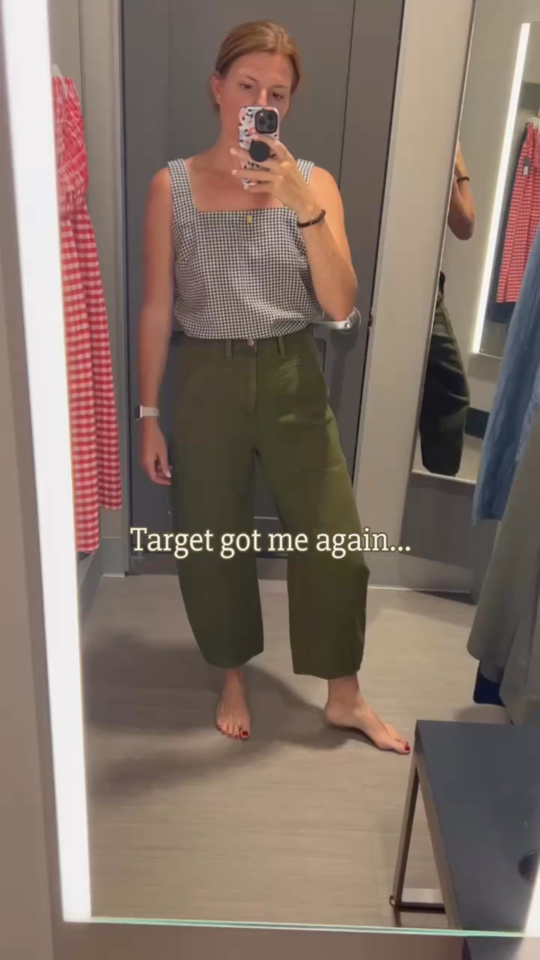 Stopped in Target and of course left with a cart full! All of these styles are so easy and cute. Karlie bought the barrel jeans last week and I loved them so much I had to get them + so many casual dresses for summer. Most items ran a little big, I sized down in everything except the black exercise dress and the cream crochet dress I got my true size. Also, the exercise dress is a style that has the open back bike shorts so you don’t have to pull the whole dress down to use the restroom.

#LTKFindsUnder100 #LTKSummerEdit #LTKSeasonal