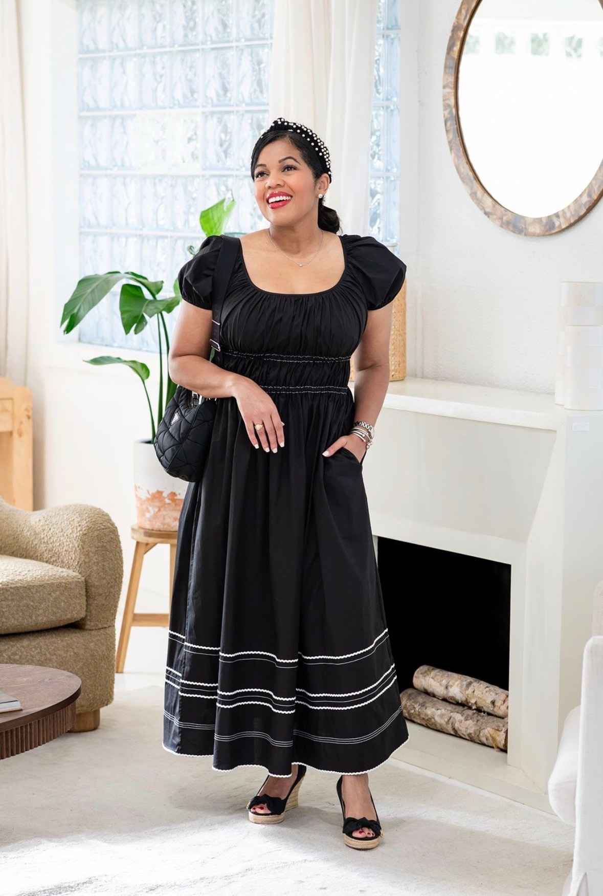 This lovely dress by kate spade is perfect for summer but can be transitioned to fall

#LTKSeasonal #LTKOver40