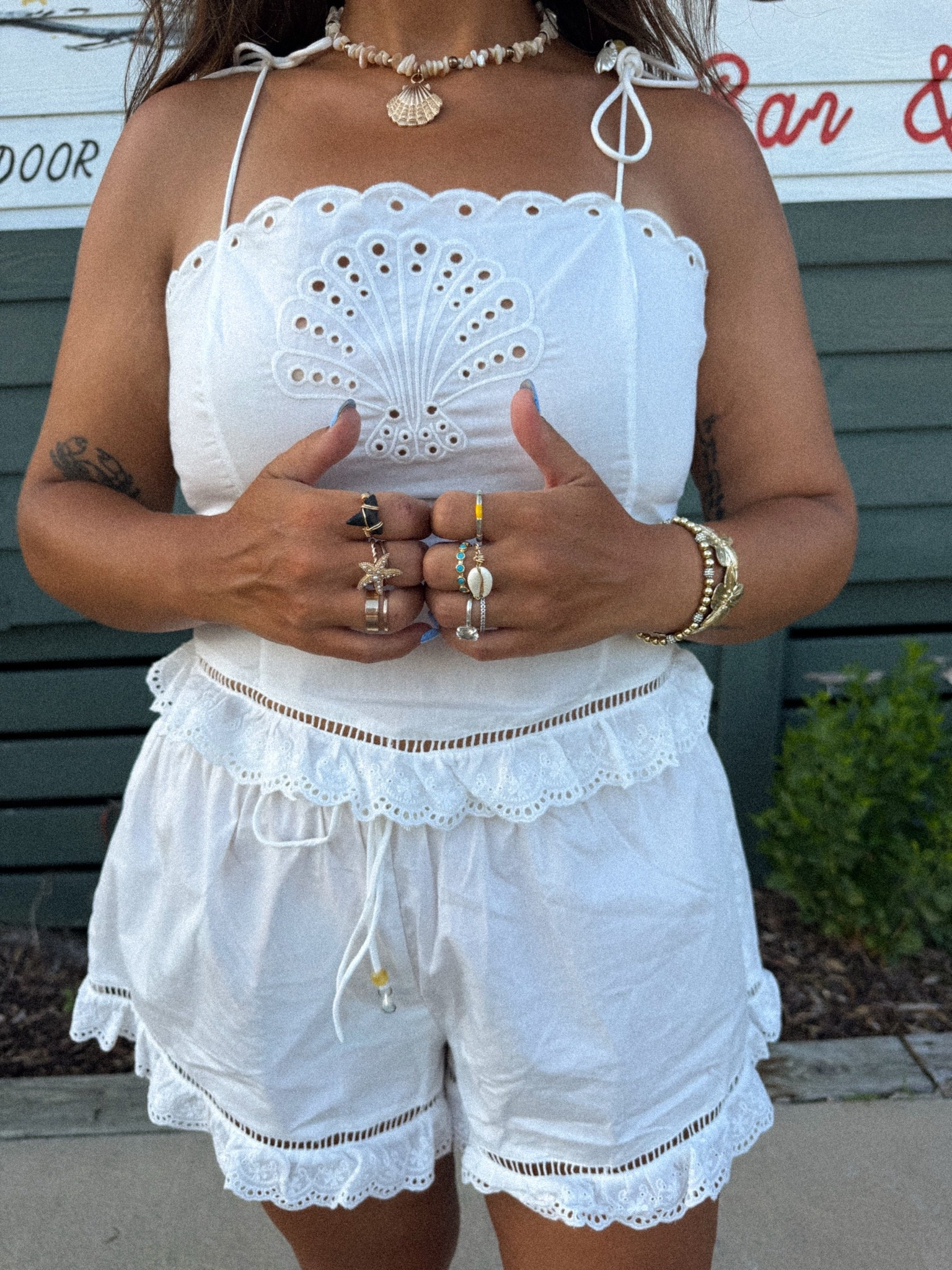 How freaking cute is this top and shorts? 

Wearing size medium in both

#LTKMidsize #LTKootd #LTKSeasonal