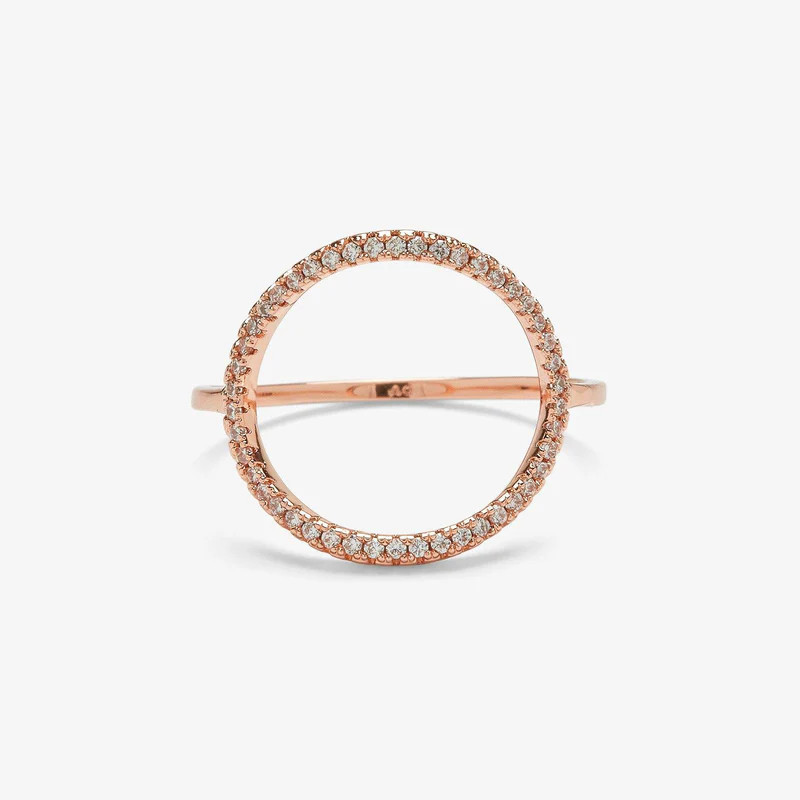 Pave Open Circle Ring | Pura Vida Bracelets