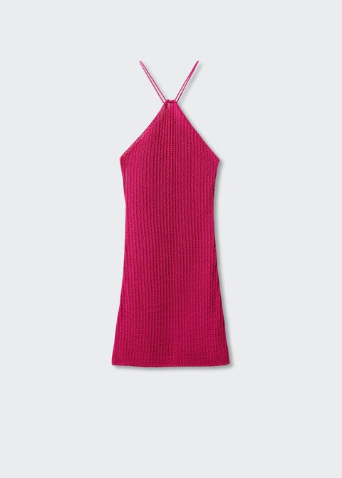 Vestito crochet collo halter | Mango IT