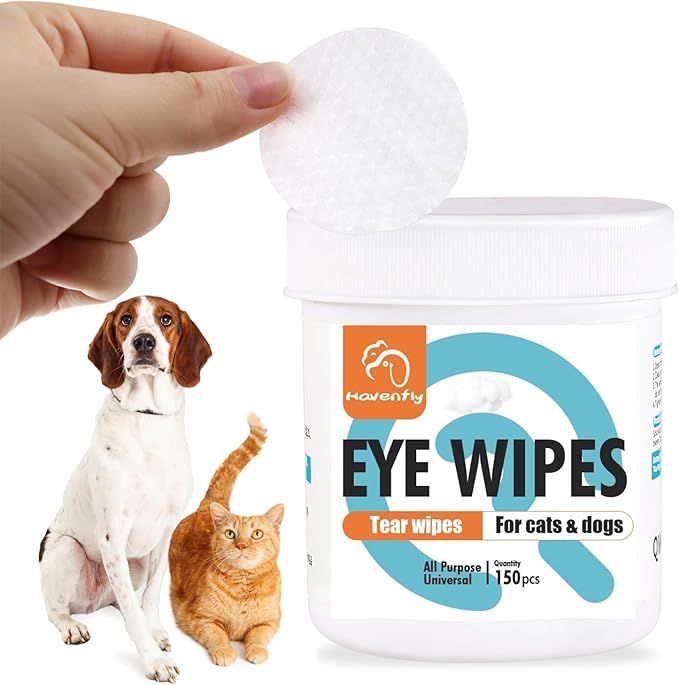 Havenfly Pet Wipes for Cats & Dogs, Grooming Wipes for Eyes, Paws, Ears, Nose, Unscented Soft Pet... | Amazon (US)