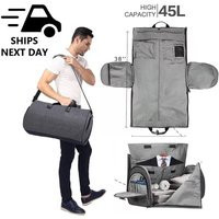 Personalized Canvas Garment Duffle Bag Men's Carry On Suit Travel Bag | Etsy (US)