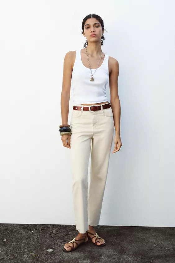 Z1975 HIGH-RISE STRAIGHT JEANS | Zara UK