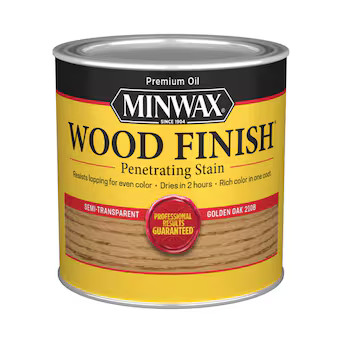 Minwax Wood Finish Oil-based Golden Oak Semi-transparent Interior Stain (Half-pint) | Lowe's