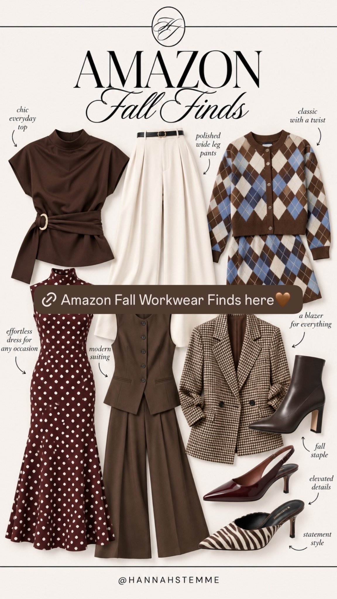 Amazon fall workwear finds! Budget friendly fall outfits that you can build your closet around!