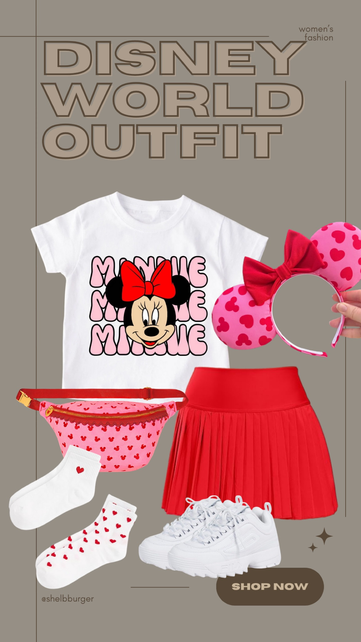 Women’s Valentines Minnie Mouse outfit for Disney World

#LTKTravel #LTKSeasonal #LTKFamily